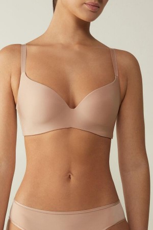 Intimissimi Adele Triangle in Ultralight Microfiber BH Dame Beige | DK4634UT