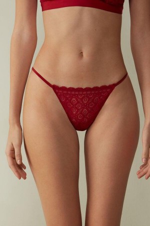 Intimissimi Blonder String Thong Trusser Dame Rød | DK3772SO