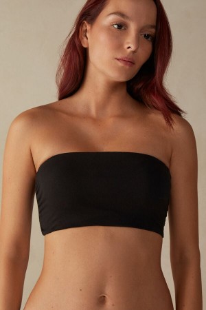 Intimissimi Bomulds Bra Tank Top Dame Sort | DK4330NB