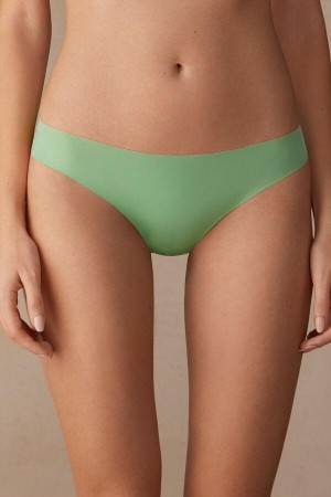 Intimissimi Brazilian in Seamless Ultra Light Microfiber Trusser Dame Mintgrønne | DK3568IS