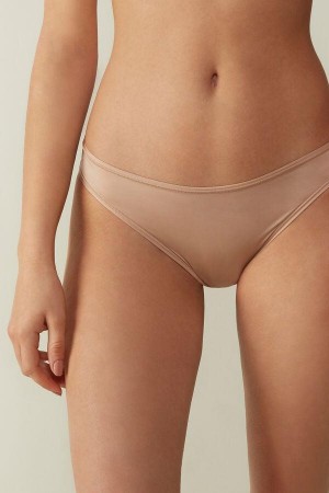 Intimissimi Brazilian in Ultralight Microfiber Trusser Dame Beige | DK3521EX