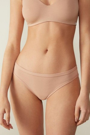 Intimissimi Brazilian in Ultralight Supima® Bomulds Trusser Dame Beige | DK3516IS