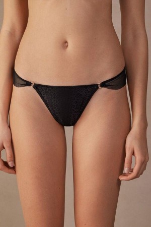 Intimissimi Cool Minimal Brazilian Trusser Dame Sort | DK3577NB