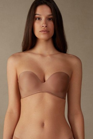 Intimissimi Daila Ultralight Microfiber Bandeau BH Dame Beige | DK4848NB