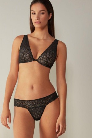 Intimissimi Elena Balconette in Blonder BH Dame Sort | DK4808FM