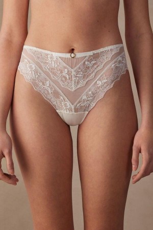 Intimissimi Fearless Femininity Hipster Brazilian Trusser Dame Hvide | DK3751YU