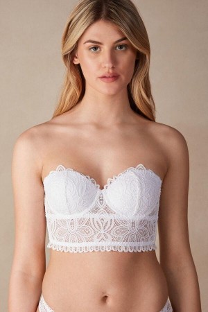 Intimissimi Hot Summer Days Giada Balconette Bustier BH Dame Hvide | DK4859DN