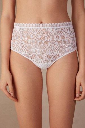 Intimissimi Hot Summer Days High Rise Hipster Brazilian Trusser Dame Hvide | DK3759BC