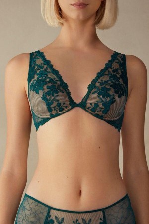 Intimissimi In Full Bloom Elena Balconette BH Dame Grøn | DK4515GL