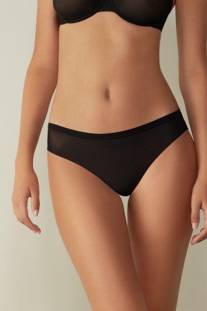 Intimissimi Invisible Touch Brazilian Trusser Dame Sort | DK3505KI