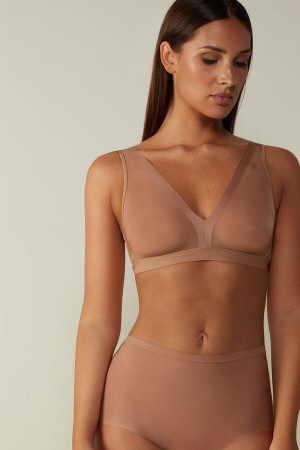 Intimissimi Lara Invisible Touch Triangle BH Dame Beige | DK4617NB