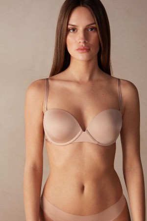 Intimissimi Multi-functional Anna Balconette in Ultralight Microfiber BH Dame Beige | DK4560RW