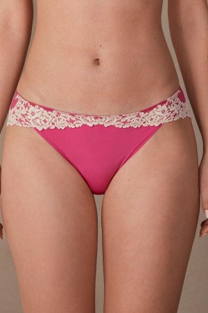 Intimissimi Pretty Flowers Trusser Dame Lyserød Hvide | DK3692DN