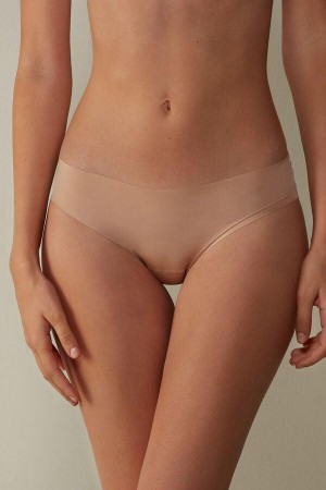 Intimissimi Seamless Microfiber Trusser Dame Beige | DK3635AP