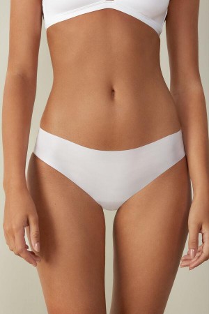 Intimissimi Seamless Microfiber Trusser Dame Hvide | DK3634SO