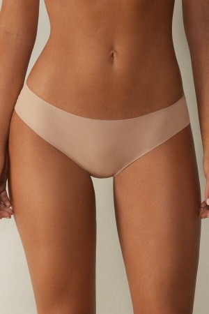 Intimissimi Seamless Supima® Bomulds Trusser Dame Beige | DK3712LH