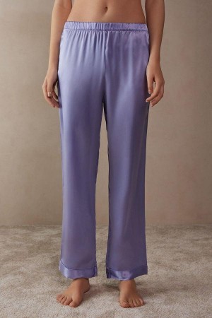 Intimissimi Silk Satin Pants Pyjamas Dame Lavendel | DK4023ZG