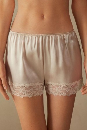 Intimissimi Silk Shorts Pyjamas Dame Lyserød | DK4051AP