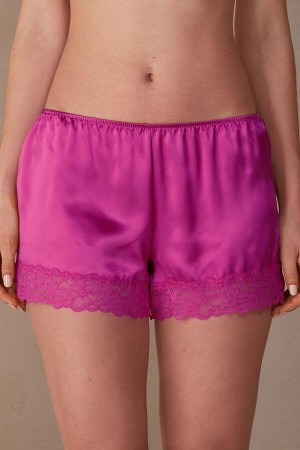 Intimissimi Silk Shorts Pyjamas Dame Lyserød | DK4074XF