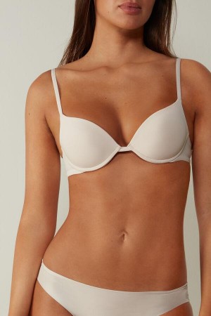 Intimissimi Simona Microfiber Super Push-Up BH Dame Lyserød | DK4715TV