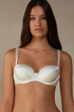 Intimissimi Sofia Balconette in Silk BH Dame Hvide | DK5020WY