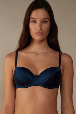 Intimissimi Sofia Balconette in Silk BH Dame Blå | DK4525SO