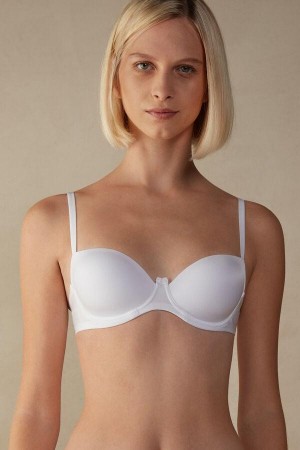 Intimissimi Sofia Balconette in Ultralight Microfiber BH Dame Hvide | DK4491ZG