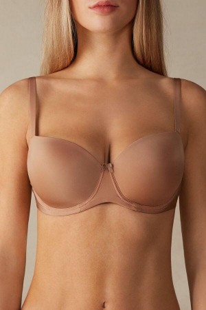 Intimissimi Sofia Balconette in Ultralight Microfiber BH Dame Beige | DK4995WY