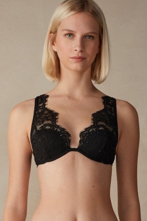 Intimissimi Time to Shine Elena Balconette BH Dame Sort | DK5018RW