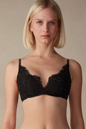 Intimissimi Time to Shine Gioia Super Push-up BH Dame Sort | DK4763OR