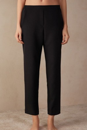 Intimissimi Trousers with Pockets Bukser Dame Sort | DK4275WY