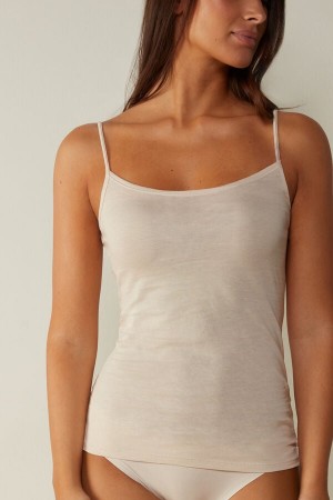 Intimissimi Ultrafresh Supima® Bomulds Vest Tank Top Dame Lyserød | DK4370AP