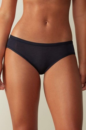 Intimissimi Ultralight Supima® Bomulds Briefs Trusser Dame Blå | DK3620IS