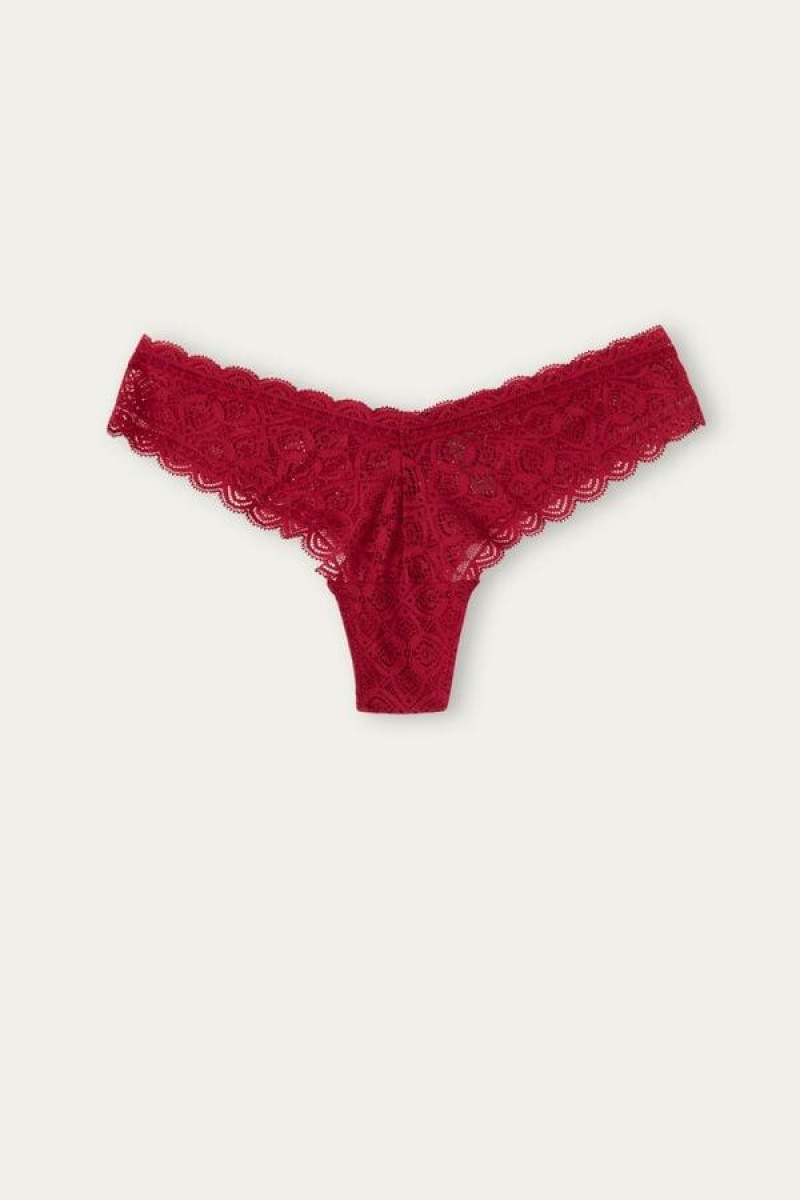 Intimissimi 80s-style Blonder Brazilian Trusser Dame Rød | DK3543YU