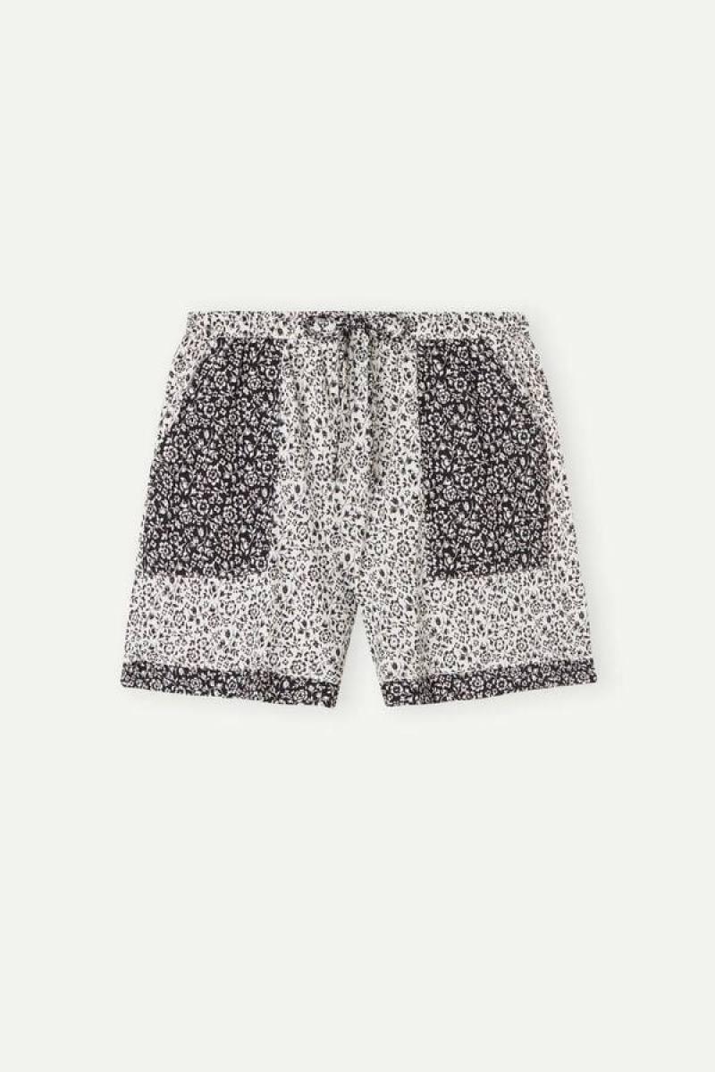 Intimissimi A Floral Affair Bomulds Shorts Pyjamas Dame Lysegul | DK4071BC