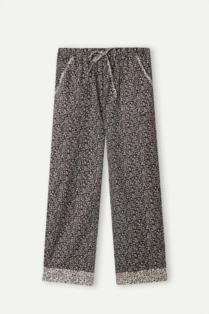 Intimissimi A Floral Affair Canvas Pants Pyjamas Dame Grå | DK3987TV