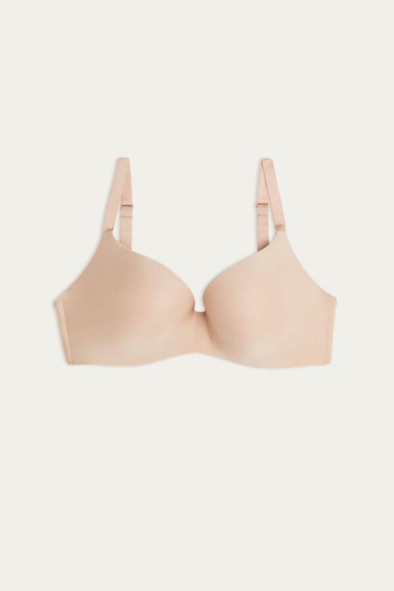 Intimissimi Adele Triangle in Ultralight Microfiber BH Dame Beige | DK4879AP