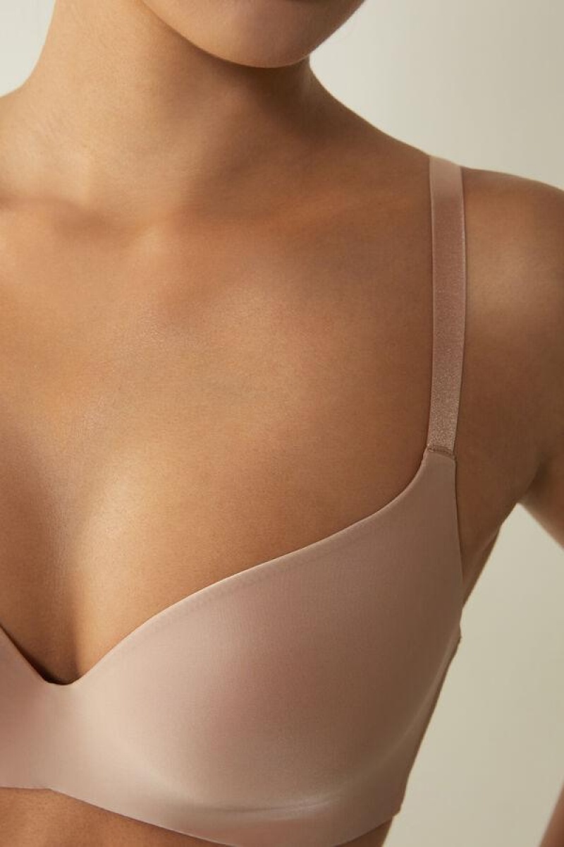 Intimissimi Adele Triangle in Ultralight Microfiber BH Dame Beige | DK4634UT