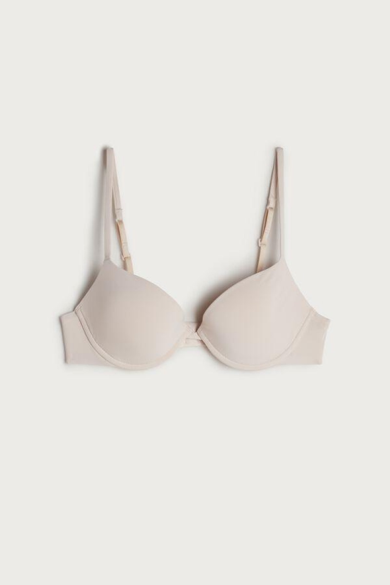 Intimissimi Bellissima Push-up in Microfiber BH Dame Lyserød | DK4710PQ