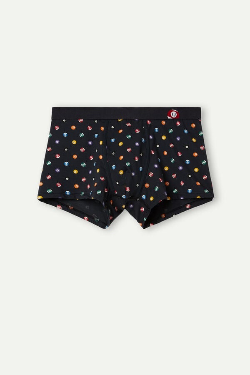 Intimissimi Billiard in Stretch Supima® Bomulds Boxer Herre Blå | DK3415TV