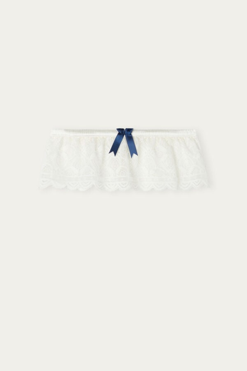 Intimissimi Blonder Garter Lingeri Dame Hvide | DK4163PQ