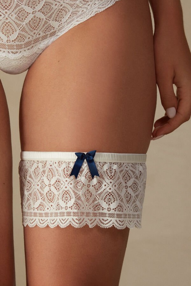 Intimissimi Blonder Garter Lingeri Dame Hvide | DK4163PQ