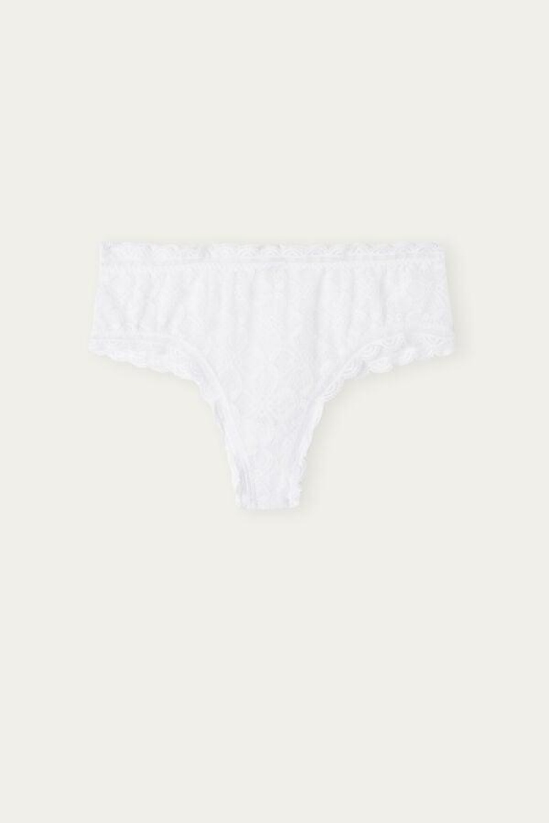 Intimissimi Blonder Hipster Brazilian Trusser Dame Hvide | DK3739AP