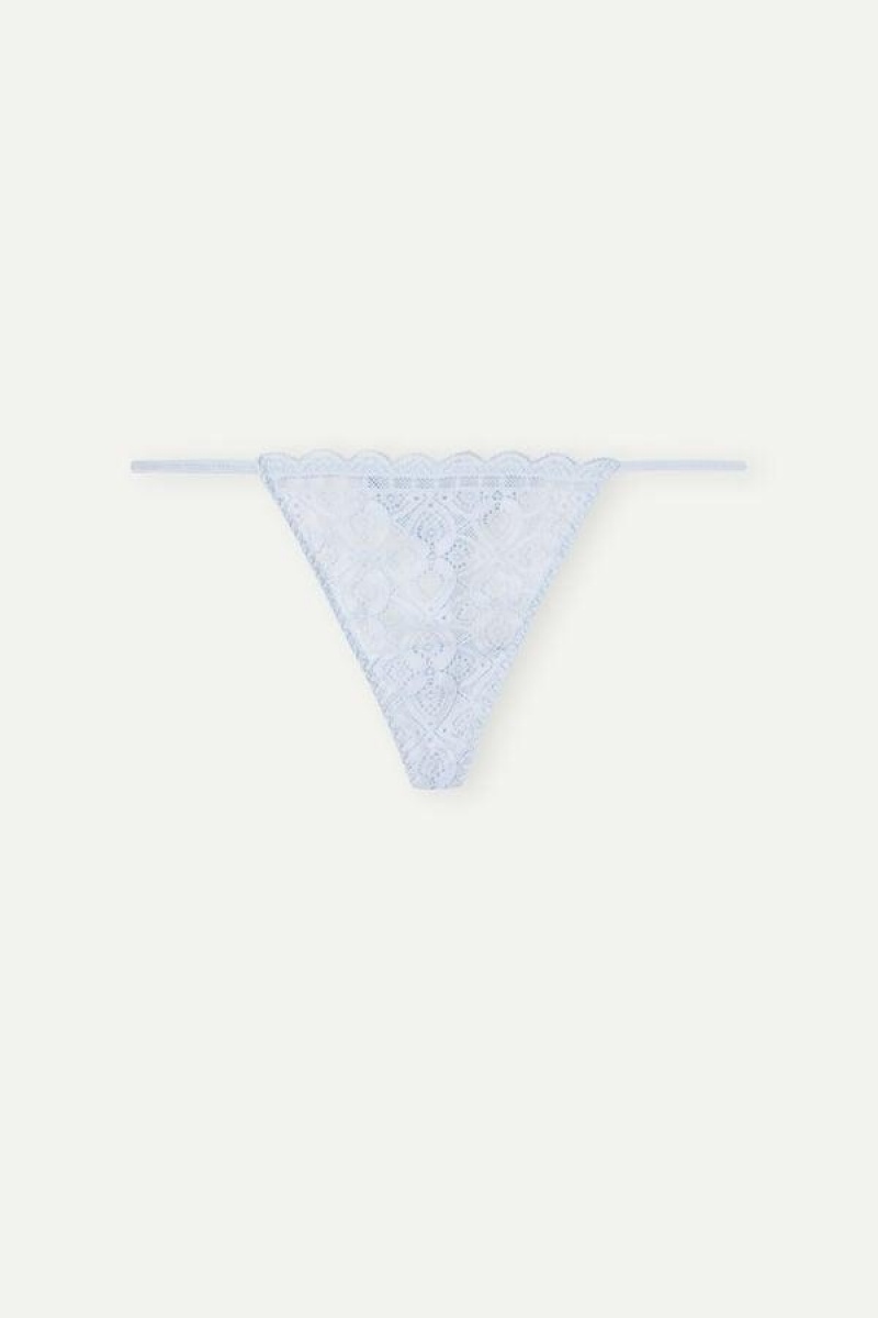 Intimissimi Blonder String Thong Trusser Dame Blå | DK3805RW