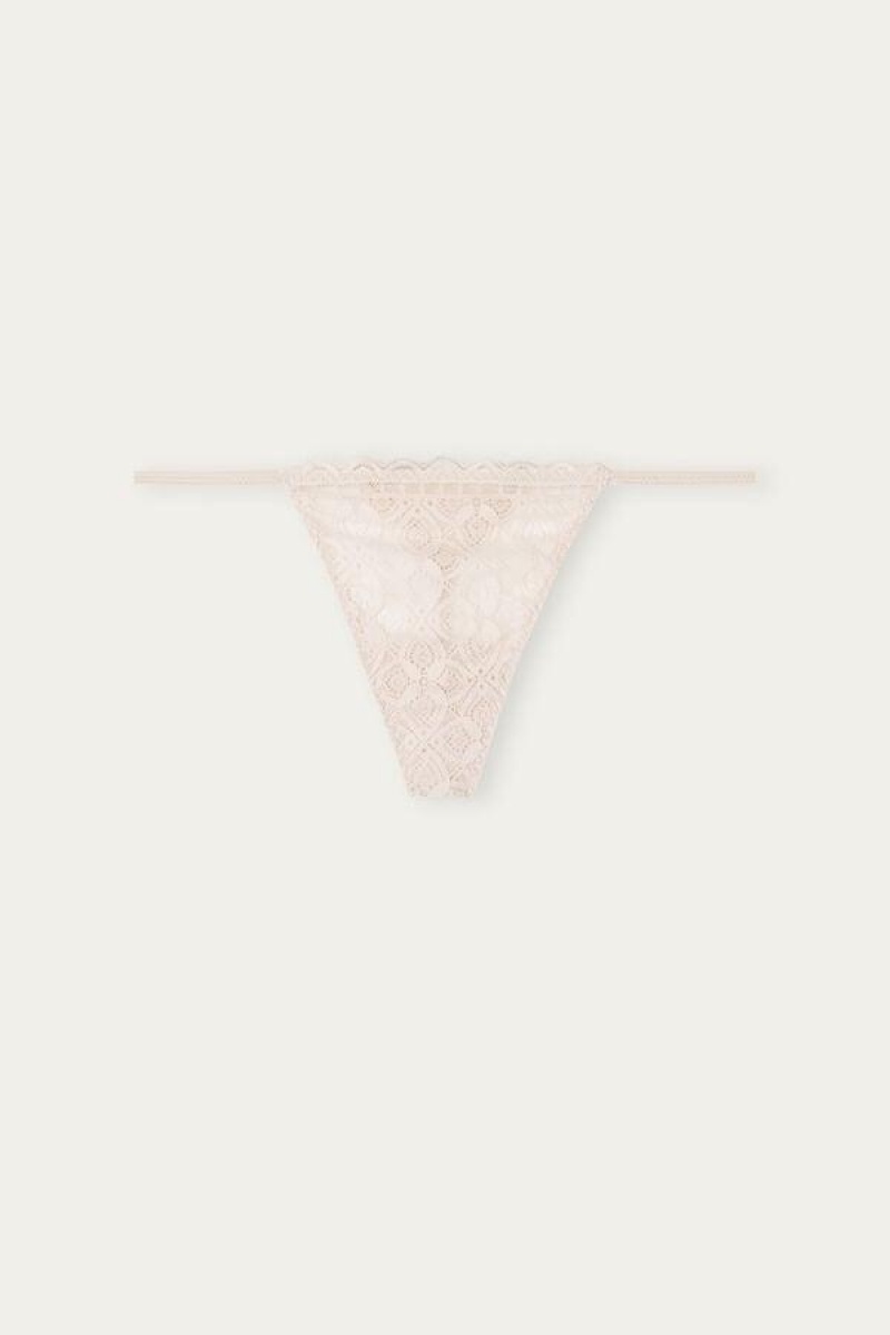 Intimissimi Blonder String Thong Trusser Dame Lyserød | DK3769GL