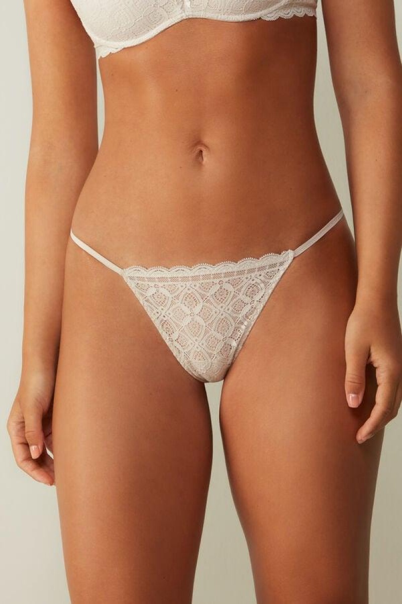 Intimissimi Blonder String Thong Trusser Dame Lyserød | DK3769GL