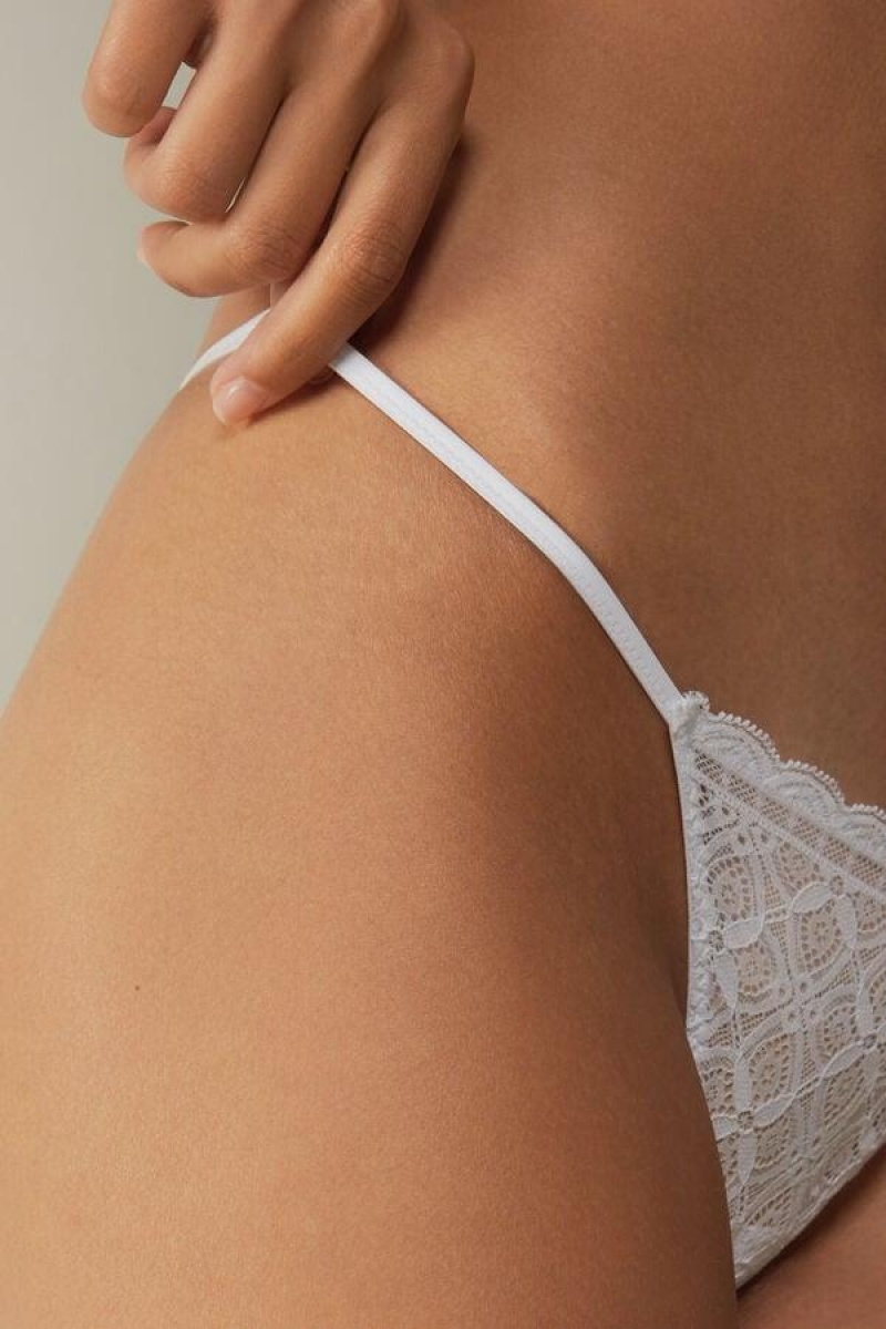 Intimissimi Blonder String Thong Trusser Dame Hvide | DK3765KI