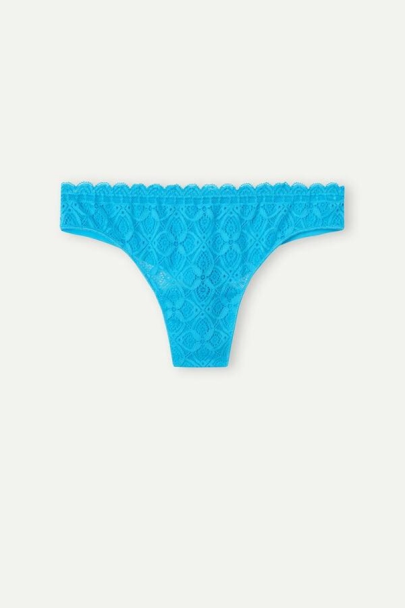 Intimissimi Blonder and Microfiber Brazilian Trusser Dame Turkis | DK3562FM