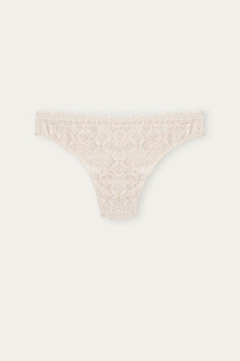 Intimissimi Blonder and Microfiber Brazilian Trusser Dame Lyserød | DK3533HK