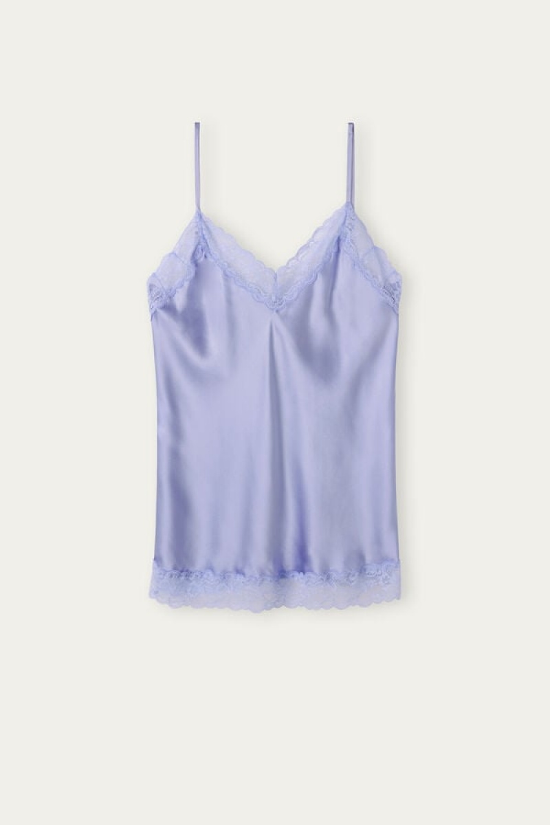 Intimissimi Blonder and Silk Tank Top Dame Lavendel | DK4317SO